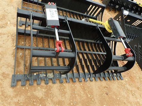 skid steer skeleton grapple|heavy duty skid steer grapple.